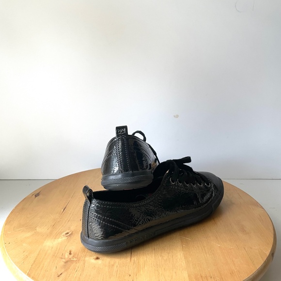 Prada Black Womens Patient Leather Sneaker 3E5811. Size 6B. 0074 - Picture 7 of 8